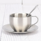 Stainless Steel Coffee Cups Set Double-deck Thermal Insulation Coffee Mug Tea Cups Set