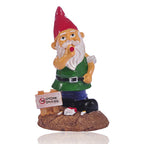 White bearded dwarf resin garden decoration