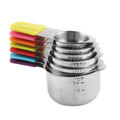 304 Stainless Steel Measuring Cup Measuring Spoon Set Silicone Magnetic Suction Measuring Spoon Magnetic Hanging Baking Utensils