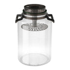 Large Pickling Jar with Airtight Lid, Leak-Proof Food Grade Storage Jar with Handle