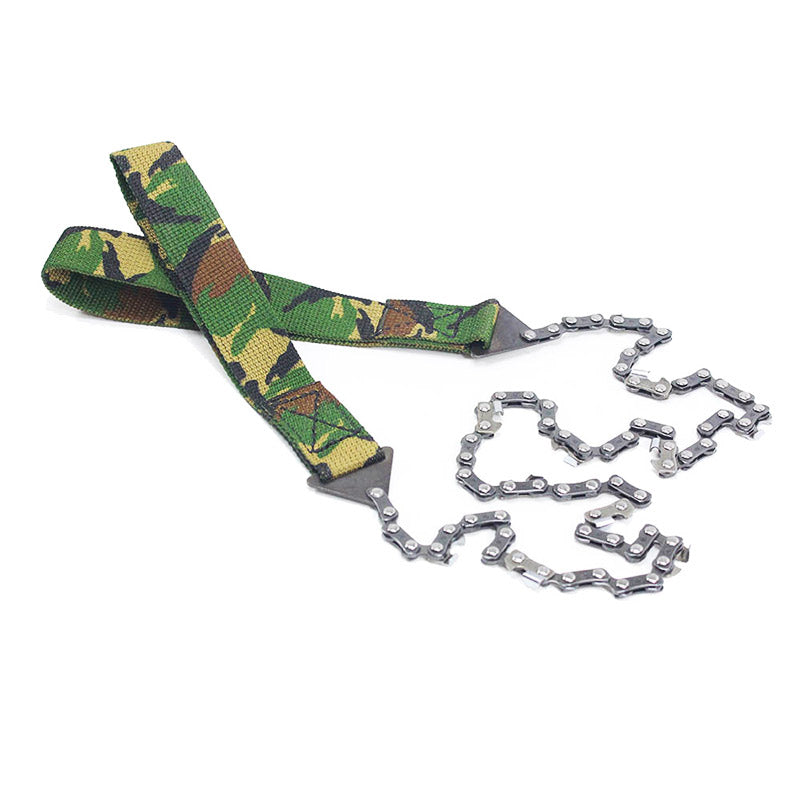 Outdoor hand zipper saw pocket chain saw garden tools 11/16/33 teeth 24 inch portable camping survival wire saw