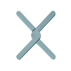X-shaped heat-resistant and heat-resistant silicone non slip dining table mat
