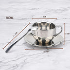Stainless Steel Coffee Cups Set Double-deck Thermal Insulation Coffee Mug Tea Cups Set