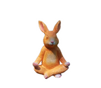 Outdoor meditation bunny garden ornaments
