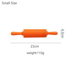 Wooden Handle Silicone Rolling Pin Rolling Pin Roller Flour Pin Small Medium And Large Household Baking Tools And Kitchenware