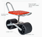 Convenient easy rotated agricultural work seat Garden Shed farm Movable tool stool with wheels