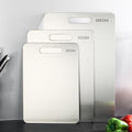 304 Stainless Steel Cutting Board Kitchen Multi-Functional Cutting Board Rolling Board Kneading Cutting Board Household Chopping Board
