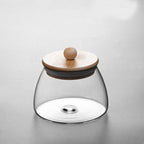 Transparent glass grain storage tank