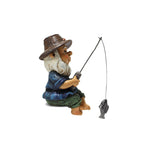 Creative resin ornaments for garden fishing sprites