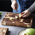 EXTRA LARGE Cutting Board, Rectangle End Grain Butcher Block, Kitchen Chopping Boards, Acacia Wood