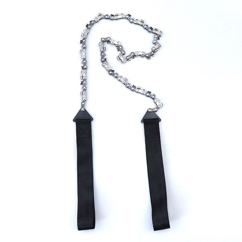 Outdoor hand zipper saw pocket chain saw garden tools 11/16/33 teeth 24 inch portable camping survival wire saw