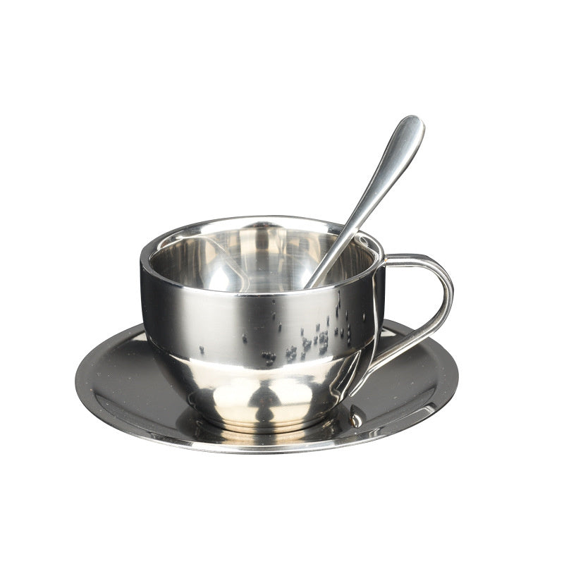 Stainless Steel Coffee Cups Set Double-deck Thermal Insulation Coffee Mug Tea Cups Set