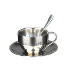 Stainless Steel Coffee Cups Set Double-deck Thermal Insulation Coffee Mug Tea Cups Set