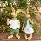 Outdoor garden rabbit resin decorations