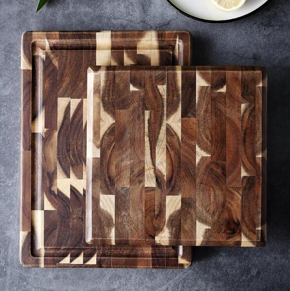 EXTRA LARGE Cutting Board, Rectangle End Grain Butcher Block, Kitchen Chopping Boards, Acacia Wood