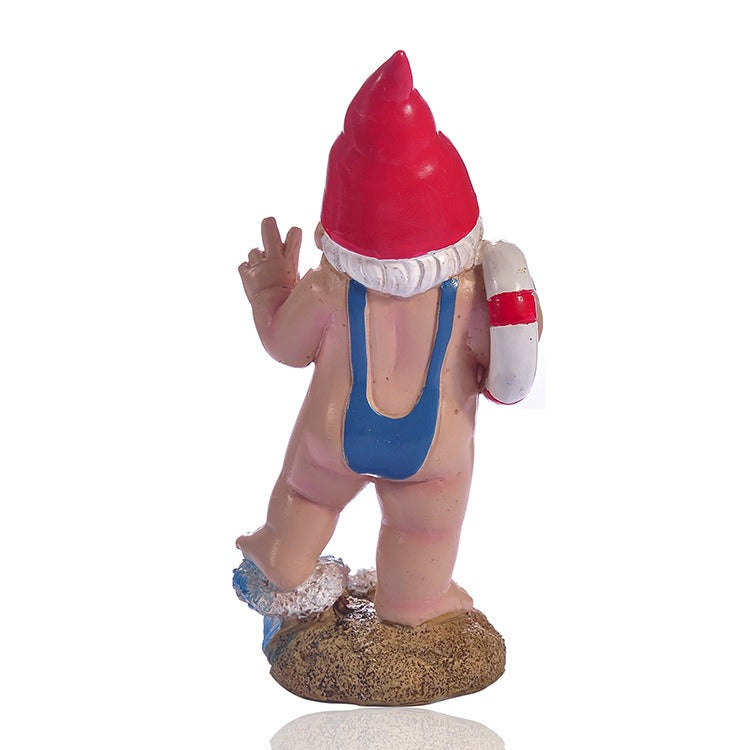 Garden Dwarf Swimming Dwarf Pendant