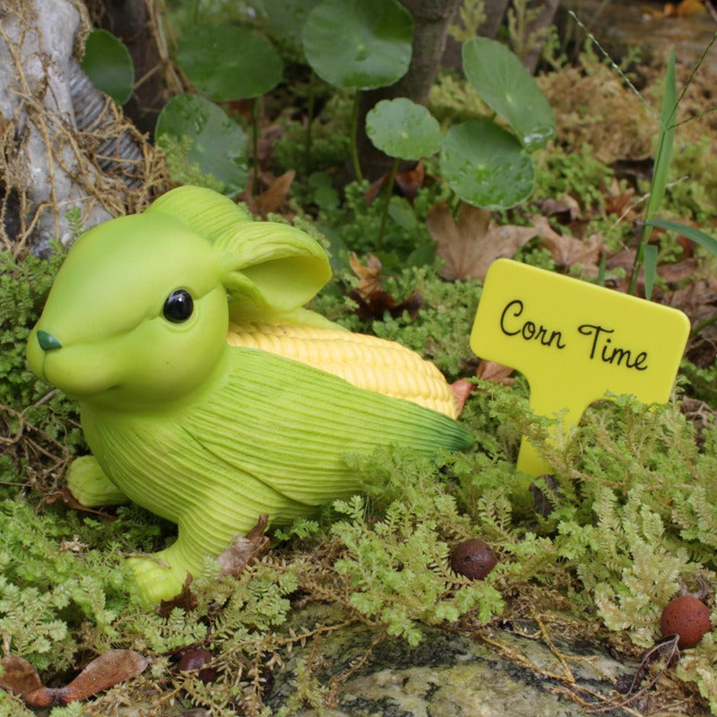 Outdoor corn rabbit resin ornament garden