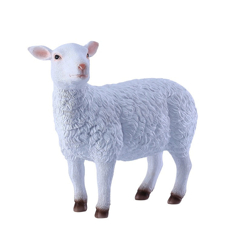 Sheep ornament garden decoration resin
