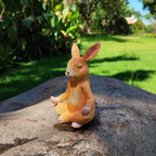 Outdoor meditation bunny garden ornaments