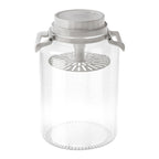 Large Pickling Jar with Airtight Lid, Leak-Proof Food Grade Storage Jar with Handle