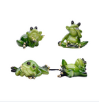 Garden Home Frog Resin Decoration