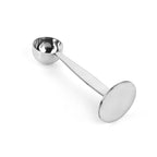 Two-In-One Coffee Scoop Powder Press Stainless Steel Powder Hammer Measuring Spoon Measuring Bean Coffee Special Powder Spoon