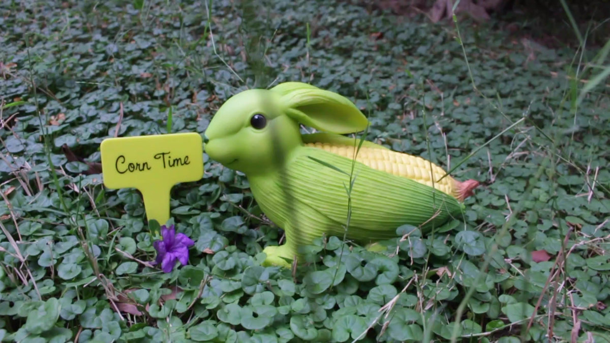 Outdoor corn rabbit resin ornament garden