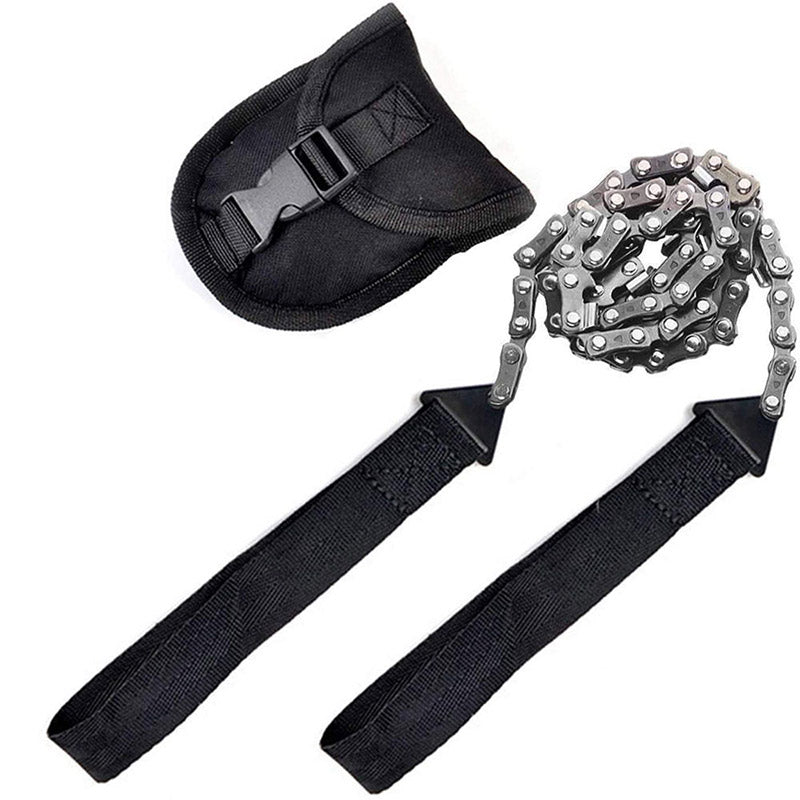 Outdoor hand zipper saw pocket chain saw garden tools 11/16/33 teeth 24 inch portable camping survival wire saw