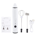 3-Piece Electric Milk Frother And Whisk Set