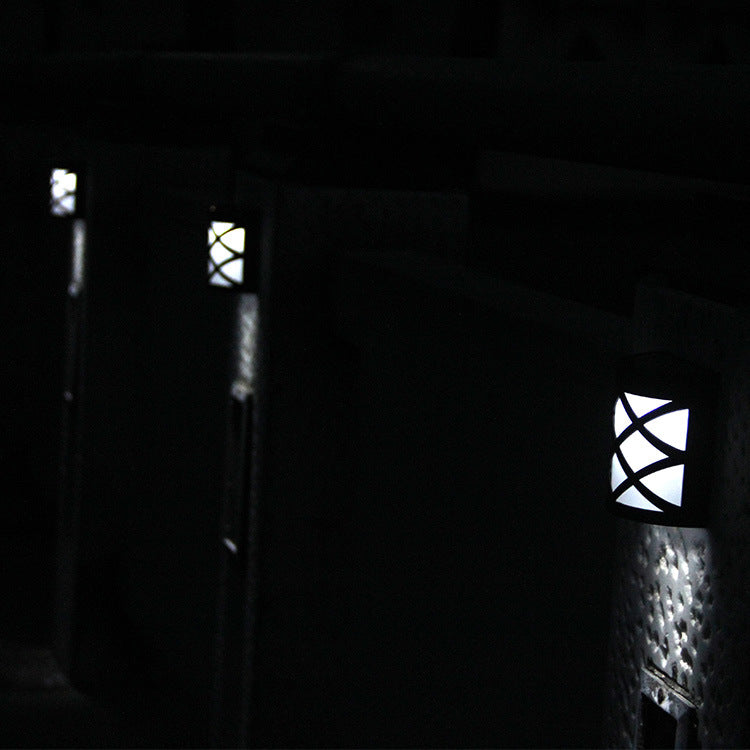 Solar Garden Lights Retro Solar Fence Lights Solar Fence Wall Lights Colorful Solar Wall Lights