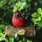 Garden Red Bird Resin Decoration