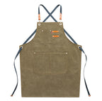Cowboy Thick Canvas Apron Work Clothes Printing