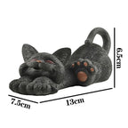 Smiling Cat Garden Courtyard Resin