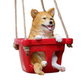 Puppy Swinging on a Swing Garden Courtyard Decoration Pendant