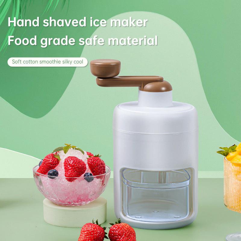 Shaved Ice Household Small Manual Ice Breaker Hand Ice Making Sand Hail Ice Breaking Magic Tool Making Continuous Sand Ice