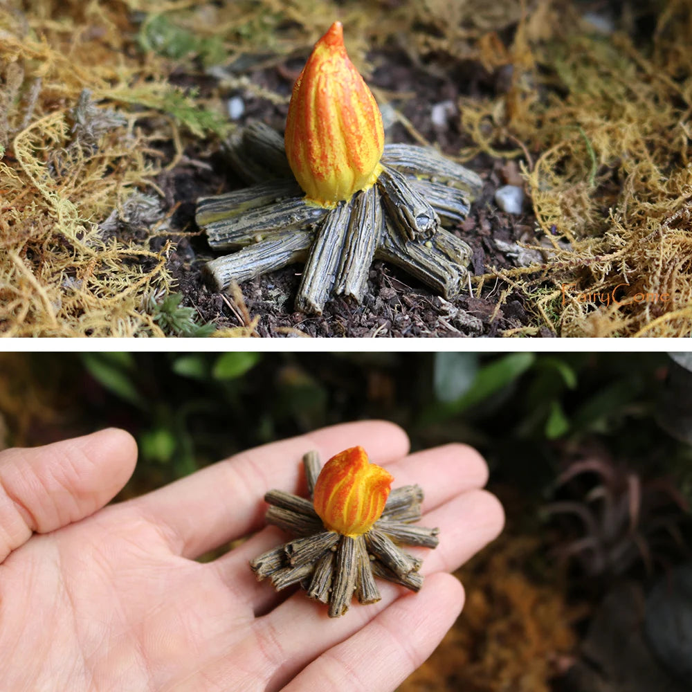 FairyCome Mini Garden Gnome Figurines Resin Fairy Garden Funny Miniature Gnomes Elf Figure Micro Garden Dwarf Kit for Terrarium